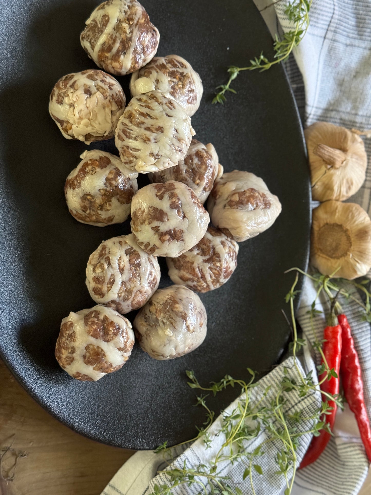 Beef Frikadelle (Toegevou in netvet)