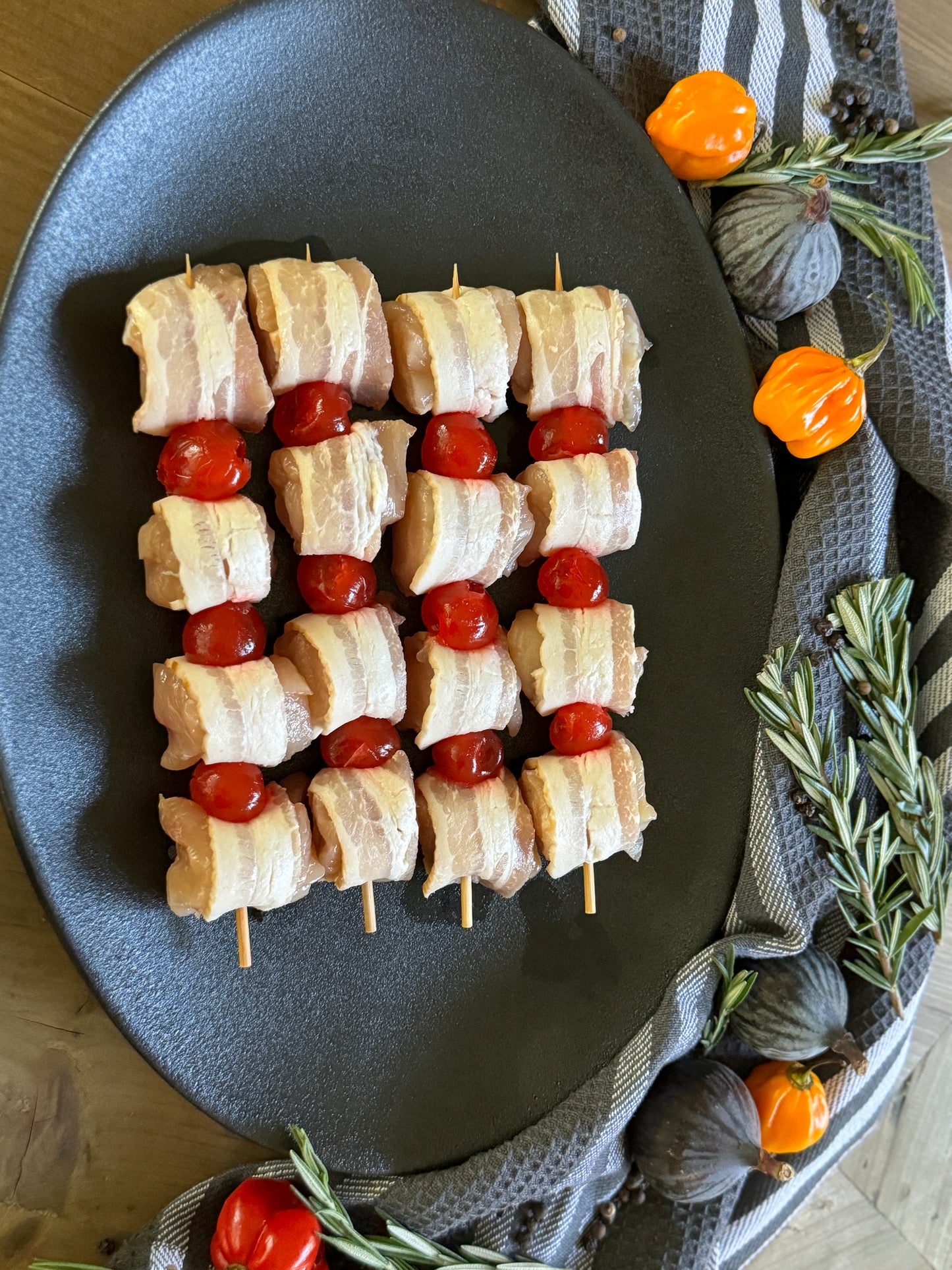 Oepsies (Chicken, Bacon and Cherries)