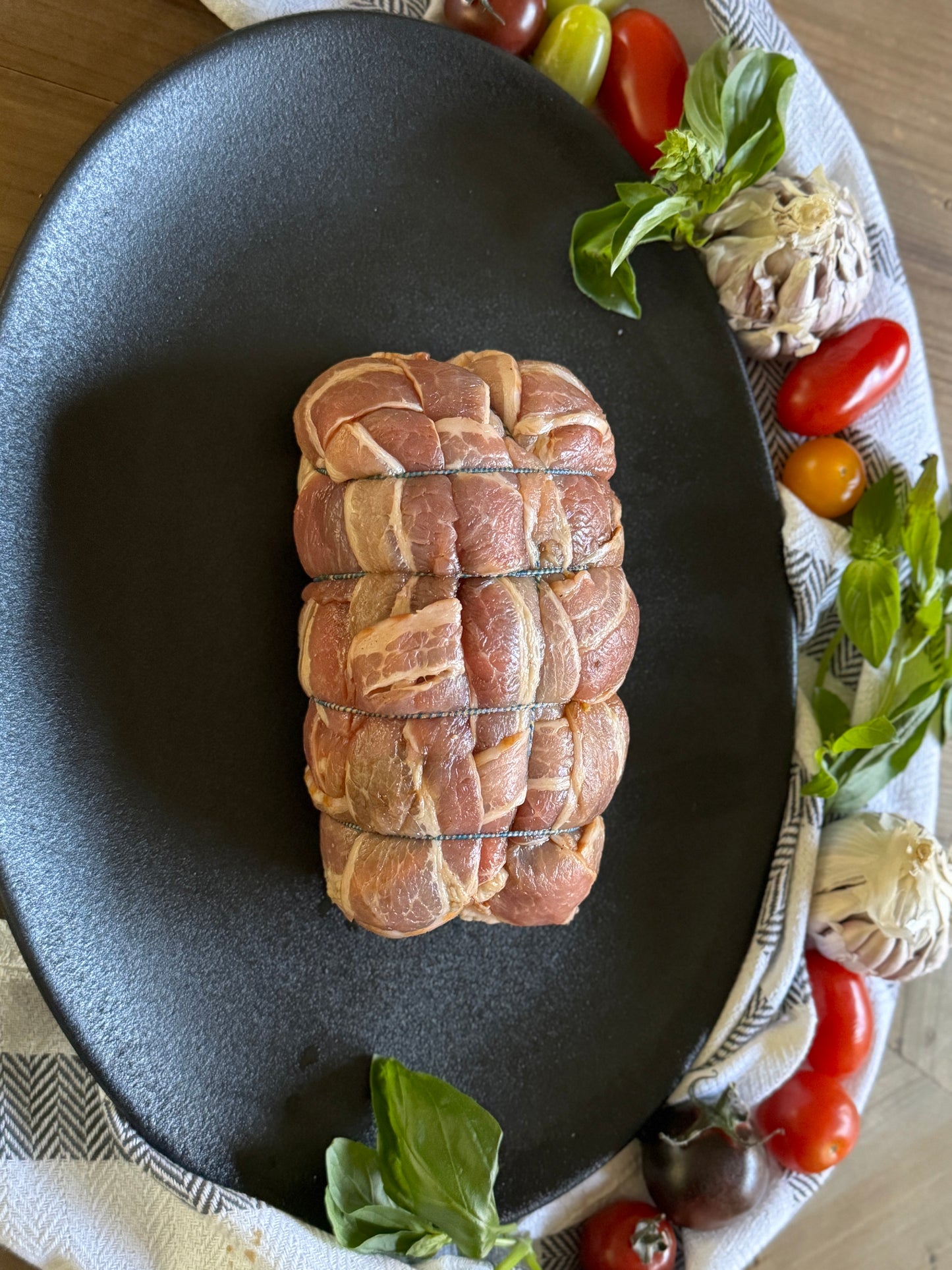 Stuffed Kudu Fillet (Feta and peppadews, wrapped in bacon)